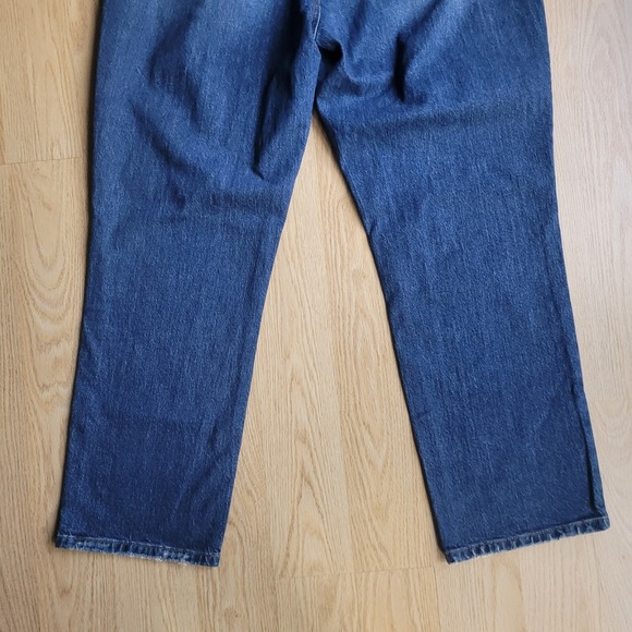 NWT LOFT Straight Crop Jeans Curvy Fit Dark Wash 6/ 28 - Picture 3 of 10